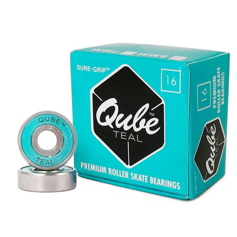 Roulements QUBE Teal 8mm ABEC 5 – Pack de 16