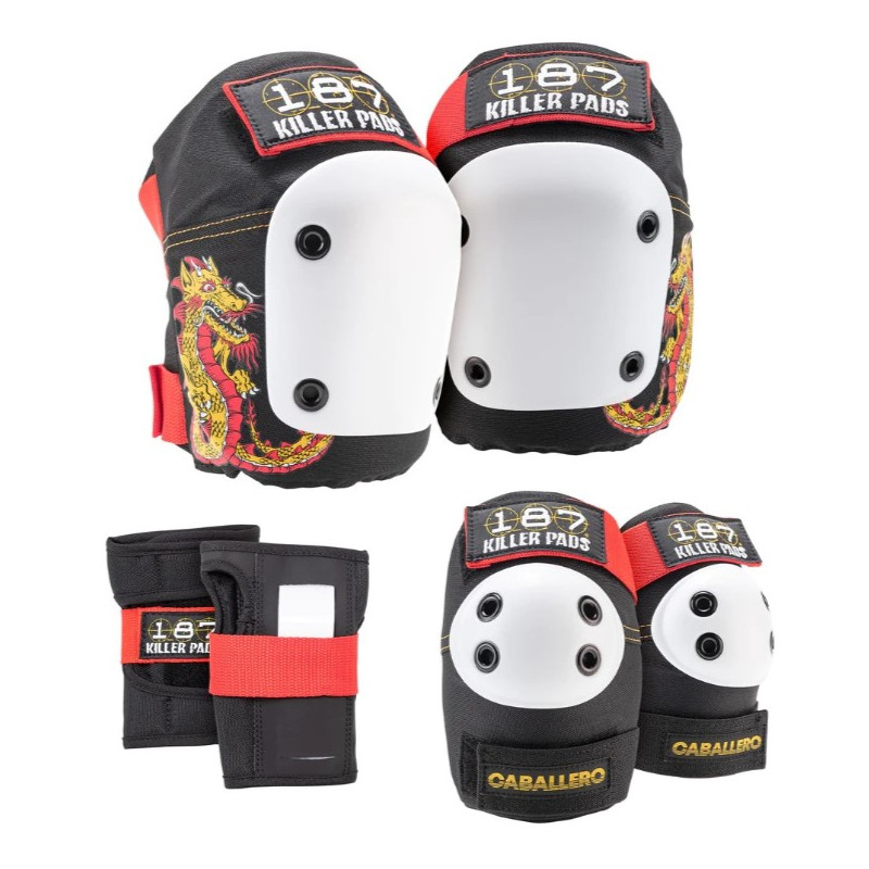 187 Killer Pads Caballero Six Pack – Knee Elbow Wrist Protection Set