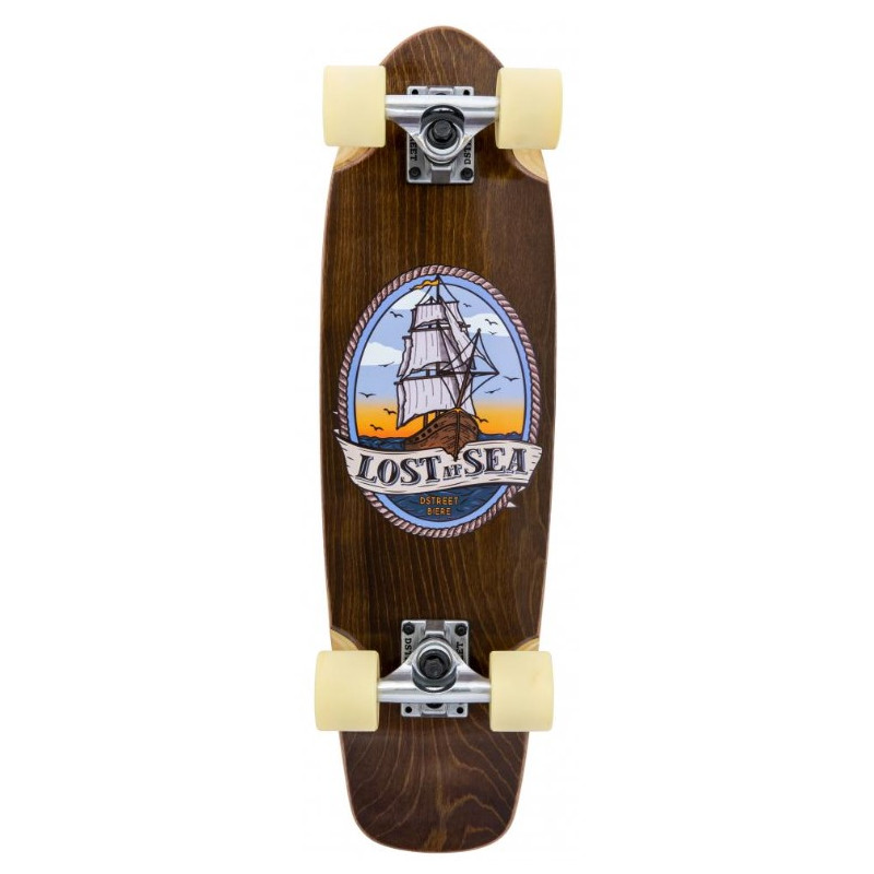 D Street Cruiser Lost At Sea 26" Skateboard Cruiser Compact Bois Érable
