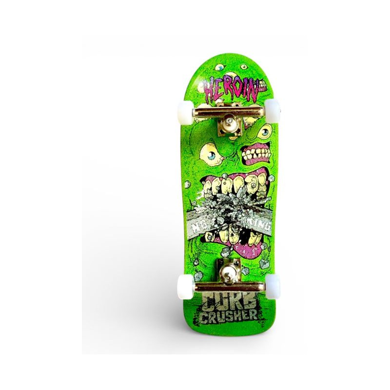 Custom Pro X Heroin Curb Crusher Chomp Complete Fingerboard