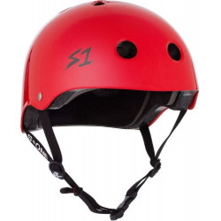 S1 Lifer Helmet Bright Red Gloss Skate BMX Bike