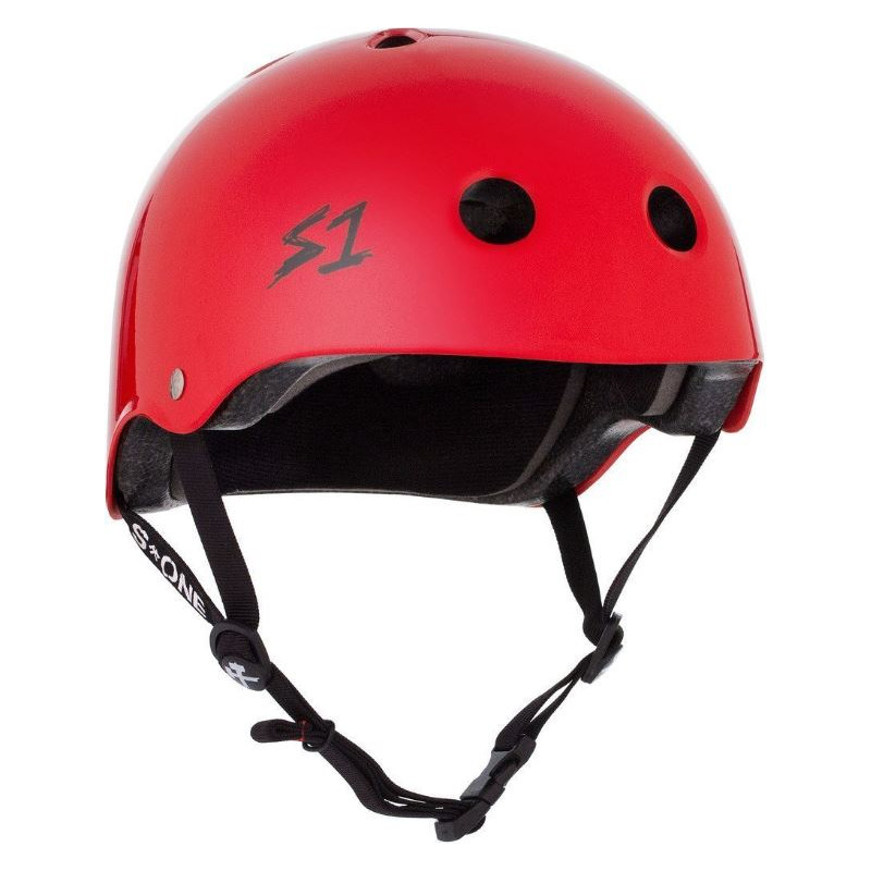 S1 Lifer Helmet Bright Red Gloss Skate BMX Bike