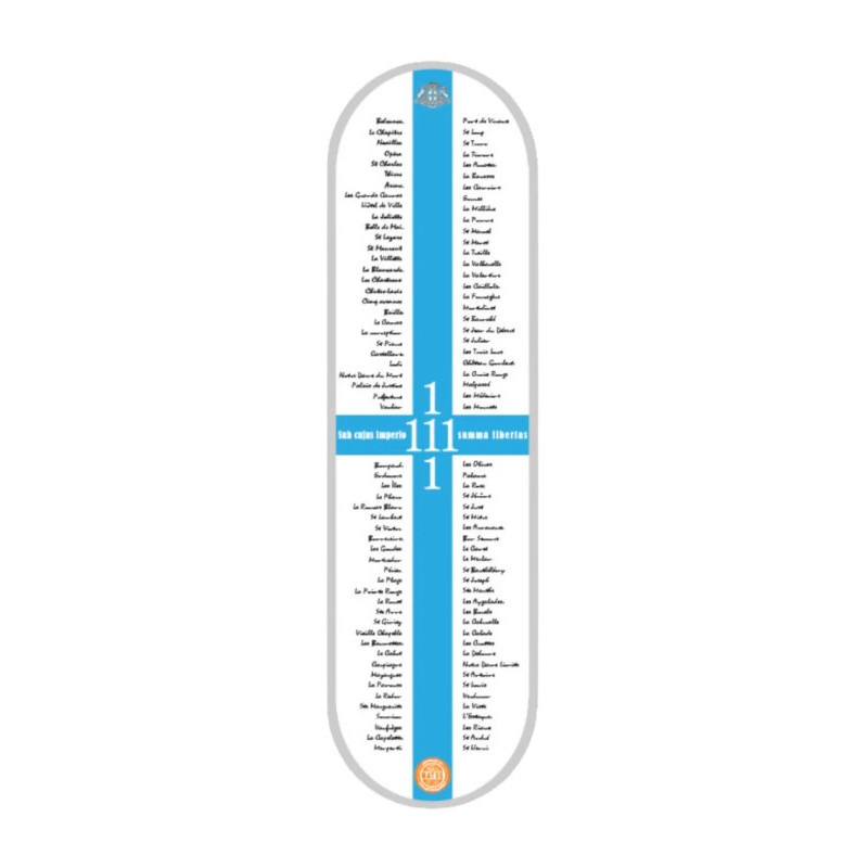 Matsé Skate Deck 8.75" x 32.2" Marseille 111 Districts