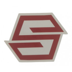 Sticker Rouge Blanc 5,5 x 4,2 cm – Autocollant  Trottinette