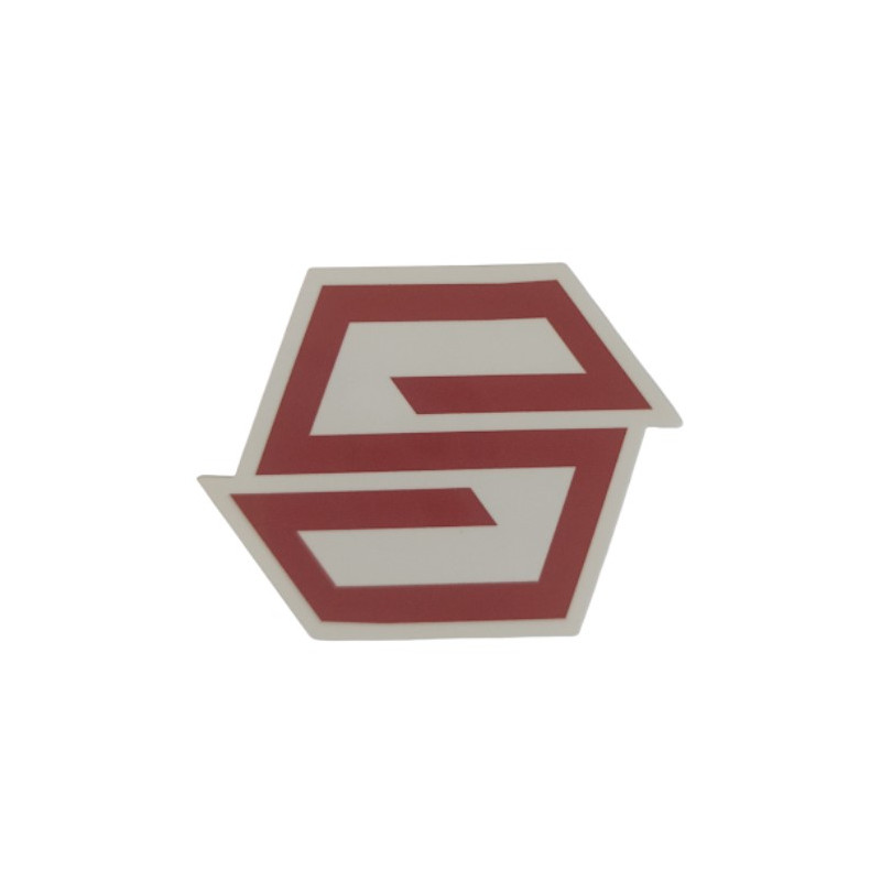 Striker Red White Sticker 5.5 x 4.2 cm – Scooter Logo Decal