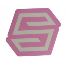 Sticker Striker Rose Blanc 5,5 x 4,2 cm – Autocollant