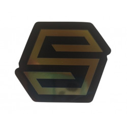 Sticker Striker Noir Or 5,5 x 4,2 cm – Autocollant Trottinette