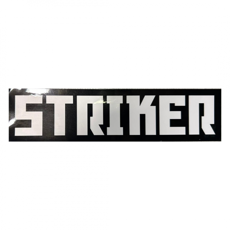 Sticker STRIKER rectangle 15.9cm x 4cm