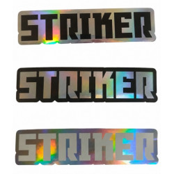 Sticker Ticker Argenté 10 x 2,5 cm | Autocollant Trottinette