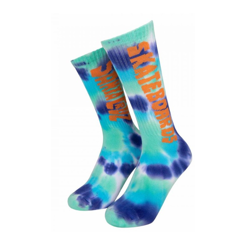 Santa Cruz Ad Rip Blue Tie Dye Socks
