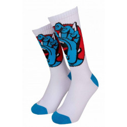 Santa Cruz Hand Dot Socks 2 Pack Noir & Blanc
