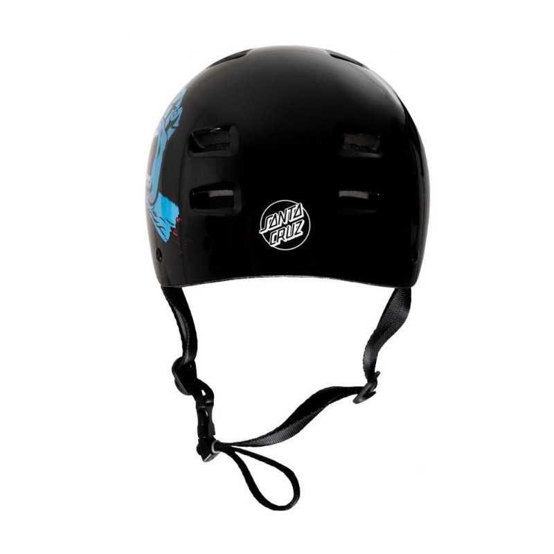 Bullet x Santa Cruz Screaming Hand Youth Helmet Gloss Black 49-54cm