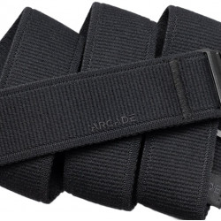 Ceinture Arcade Atlas Noir Extensible et Élastique