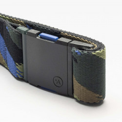 Ceinture Arcade Brushstroke Black Cobalt