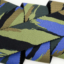 Ceinture Arcade Brushstroke Black Cobalt
