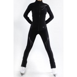 Kids Thermal Breathable Figure Skating Pants with Rhinestone Effect Primavera Pridance 317