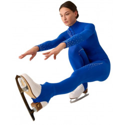 Aurora Boreale Kids 351/s Thermal Figure Skating Pants Black Rhinestones with Foot Stirrup