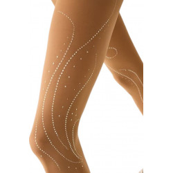 Collant Strass Patinage Artistique Pridance 519/50/R Nude Microfibre 50 Deniers