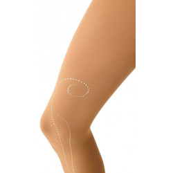 Pridance 519/50/R Ramage Crystal Figure Skating Tights Nude 50 Denier