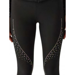Pantalon Thermique Enfant 351/s Aurora Boréale Noir à Strass avec Guêtre Pridance