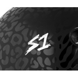 S1 Lifer Black on Black Leopard Matte Certified Skate Helmet