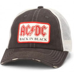 Casquette American Needle AC/DC Back In Black Trucker Noir