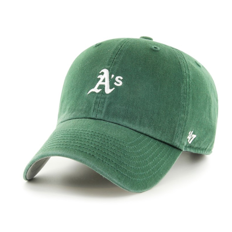 Oakland Athletics Base Runner Clean Up Dark Green Cap by 47 Brand