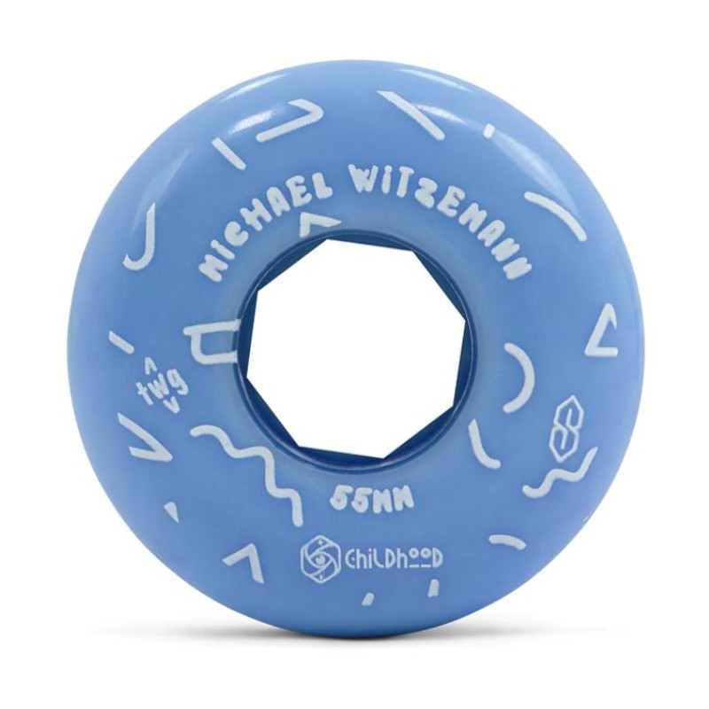 Red Eye Childhood Michael Witzemann Aggressive Inline Wheels 55mm 92A Blue x4