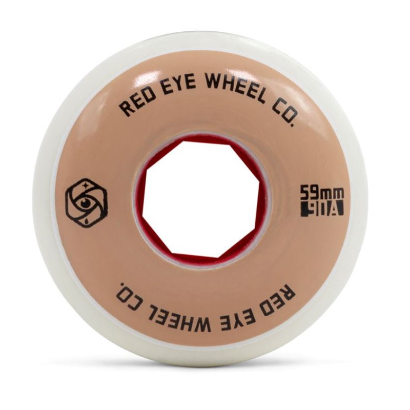 Red Eye Team Freestyle Inline Wheels 59mm 90A White 4-Pack