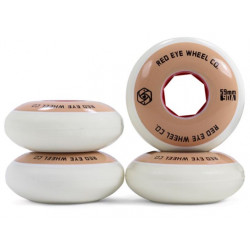 Roues Roller Freestyle Red Eye Team 59mm 90A Blanc x4