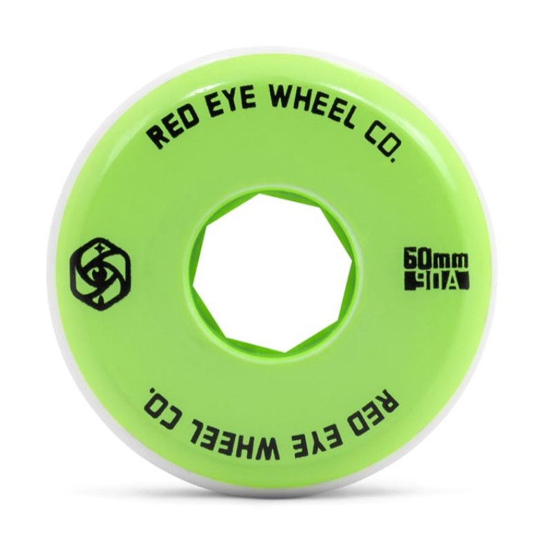 Red Eye Team Aggressive Inline Wheels 60mm 90A White 4-Pack