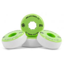 Roues Roller Agressif Red Eye Team 60mm 90A Blanc x4