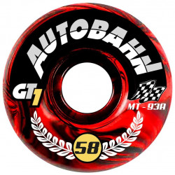GT1 M/T Formula 58mm 93A Autobahn Wheels Rouge Noir