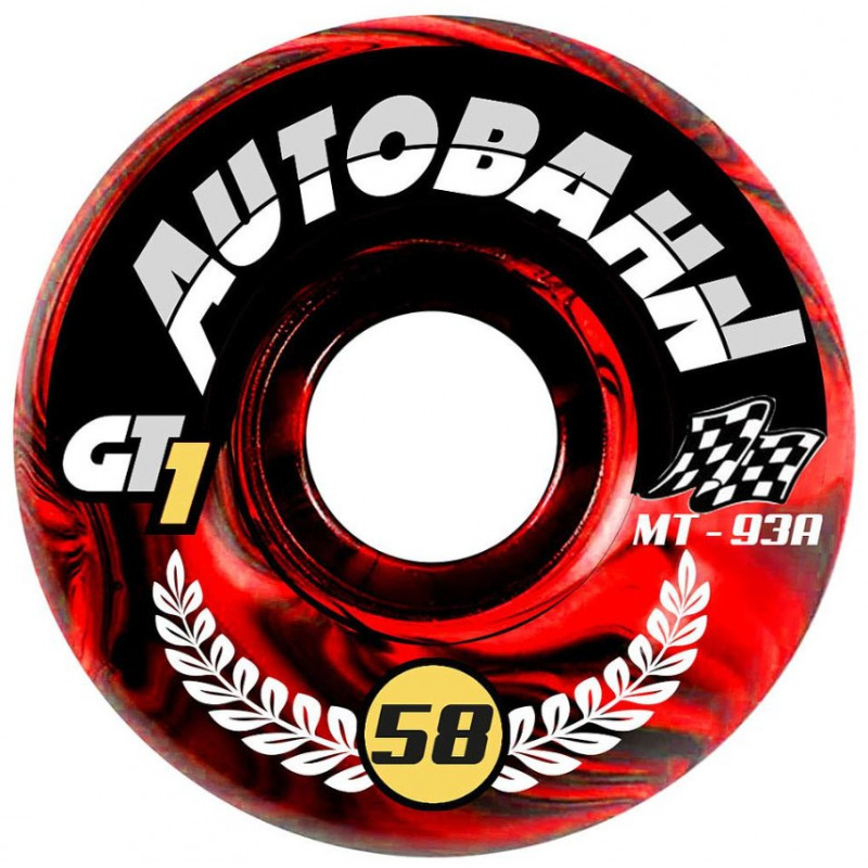 GT1 M/T Formula 58mm 93A Autobahn Wheels Rouge Noir
