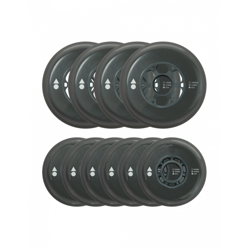 Wizard Advanced x10 roues 2nd Gen - Pack de roues 100/76, 100/80 ou 100/84 - 85A