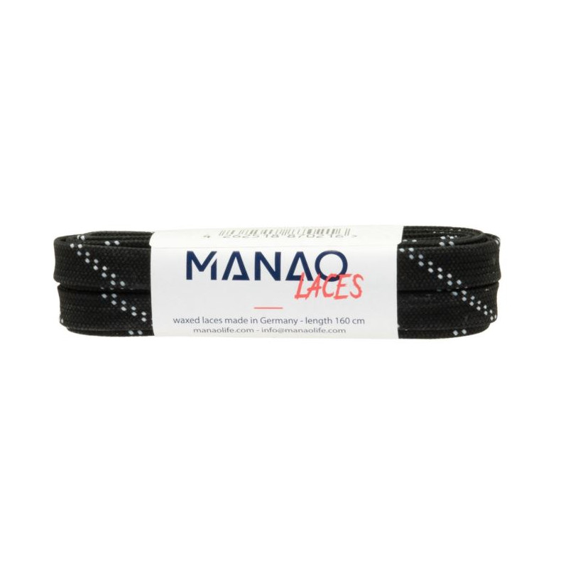 MANAO LACES 160 cm - Waxed Performance Laces for Speed Skating Boots