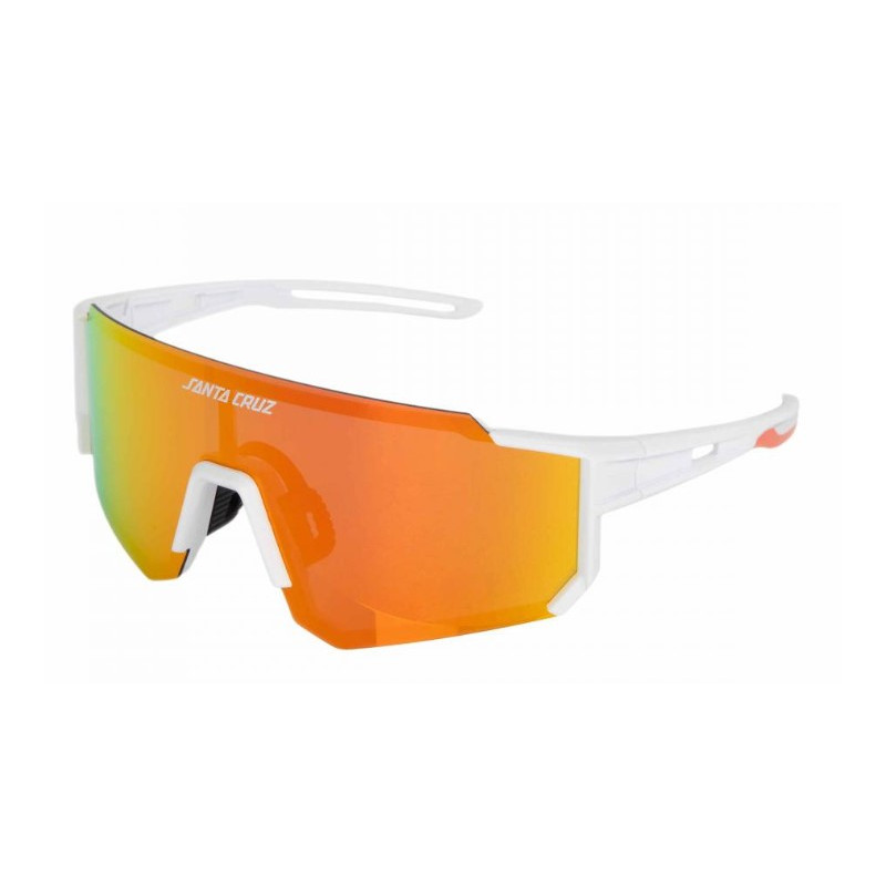 Lunettes de Soleil Santa Cruz Strip Racer Blanc Orange Polarisées