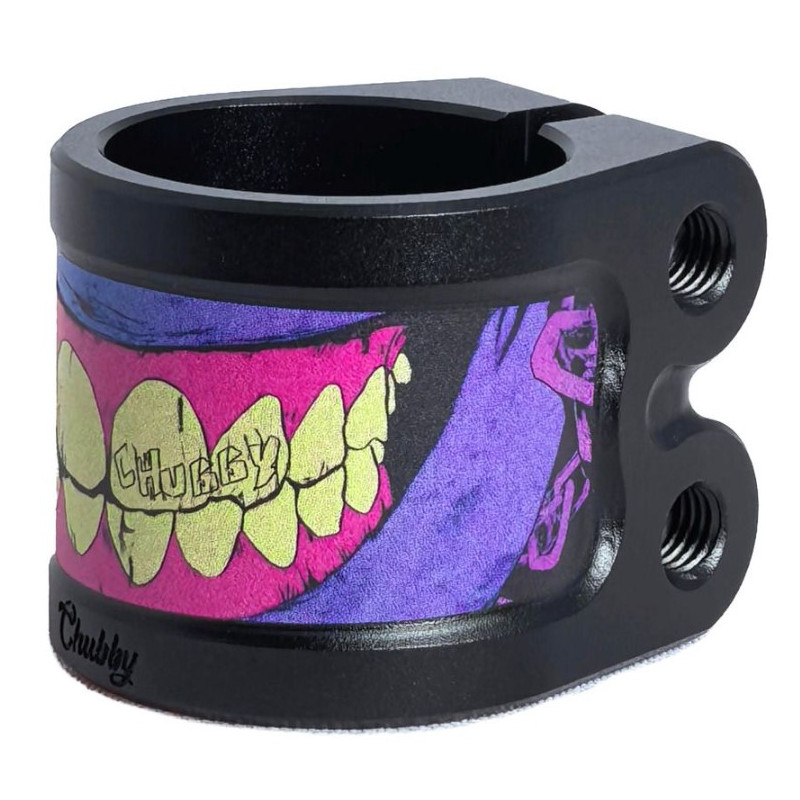 CHUBBY Gnasher Clamp Black/Purple - Freestyle Scooter Clamp