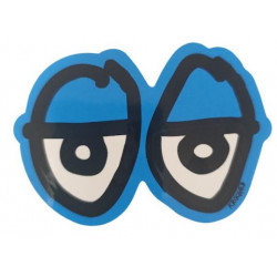 Sticker Krooked Eyes Bleu 8 x 6 cm
