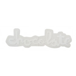 Sticker Chocolate Skateboards Small Logo Blanc 7,5 x 2,5 cm