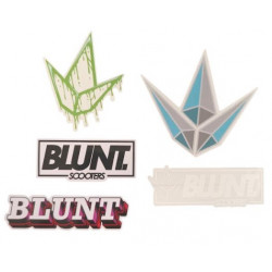Pack 5 Stickers Blunt Scooters Diamond & Logos