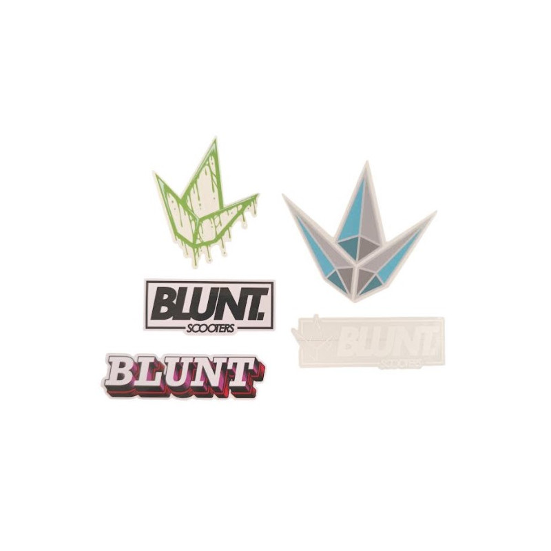 Blunt Scooters 5 Sticker Pack – Diamond & Logo
