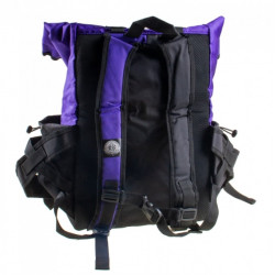 Kekoa Roll Top Skate Backpack Black Purple
