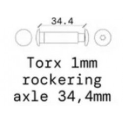 IQON Rocker Axle 1 mm Silver x4 – 8 mm Rockering Axle for Decode Frames