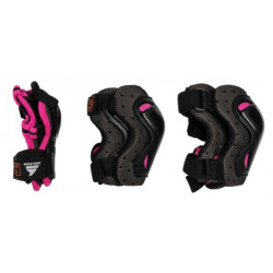 skate gear 3 PACK PINK PROTECTIONS KIDS ROLLERBLADE