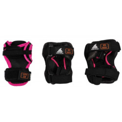 skate gear 3 PACK PINK PROTECTIONS KIDS ROLLERBLADE