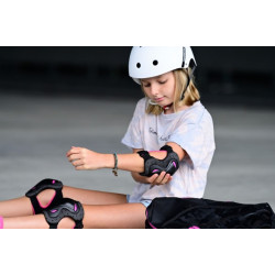 skate gear 3 PACK PINK PROTECTIONS KIDS ROLLERBLADE