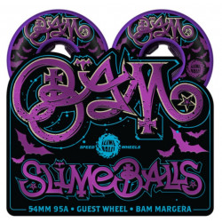 Slime Balls Bam Margera Purple 54mm 95A Skateboard Wheels – Set of 4