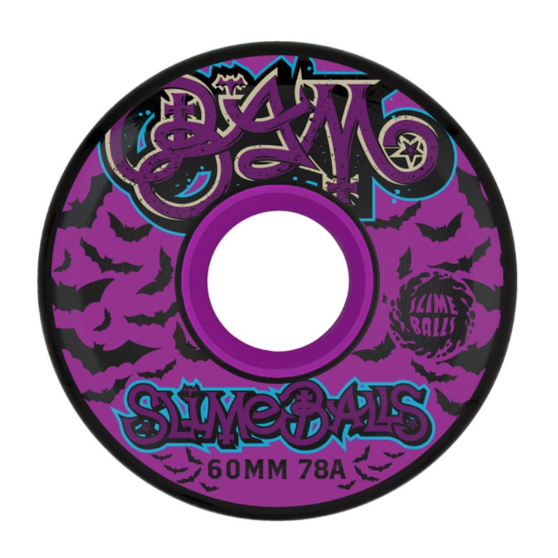 Slime Balls Bam Margera OG Black 60mm 78A Roues Skateboard – Jeu de 4
