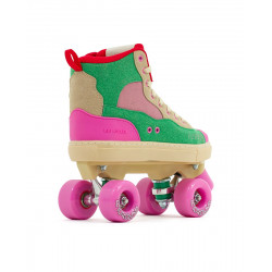 Rio Roller Beats Pink/Green Quad Skates